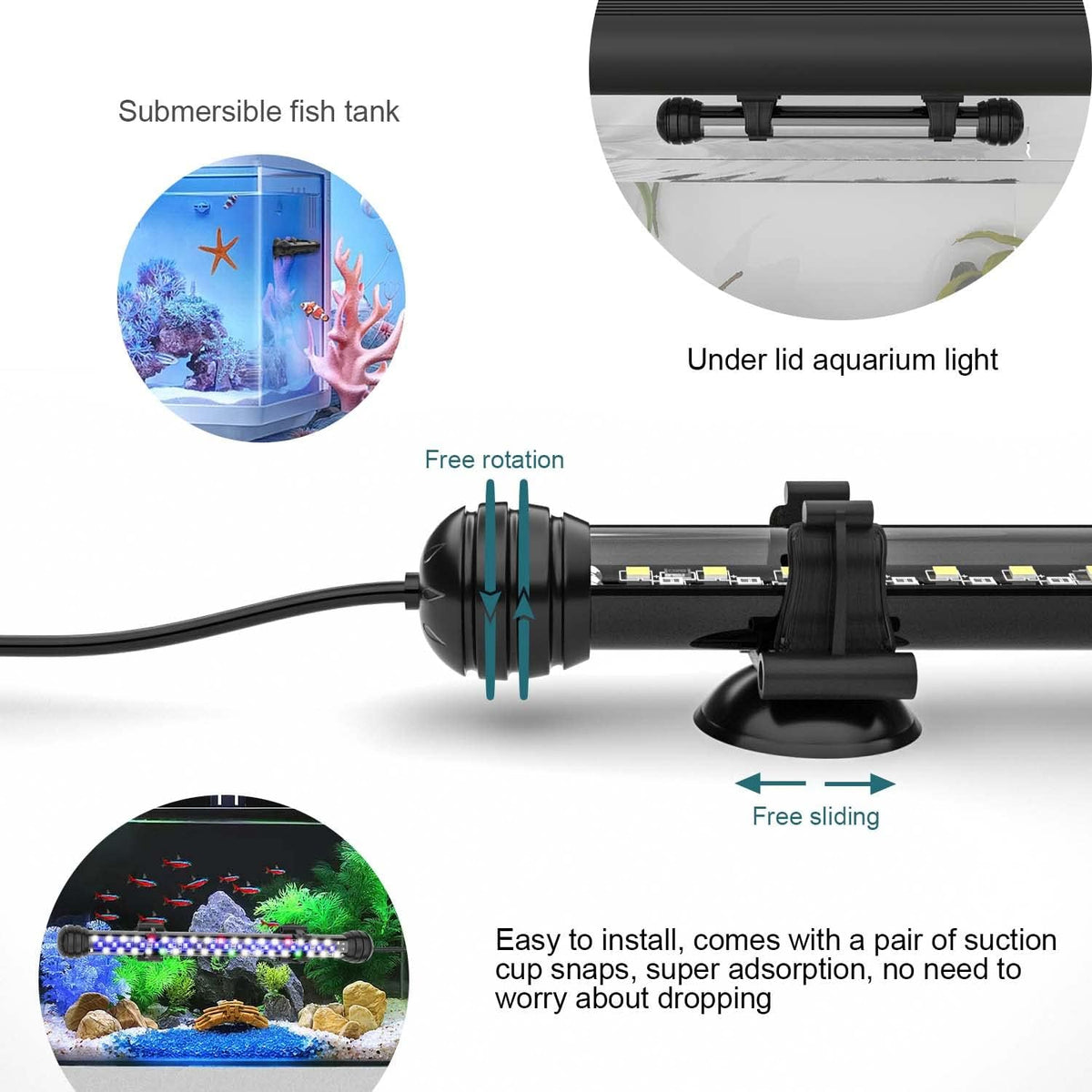 seaoura submersible led aquarium light for fish tank, package contents