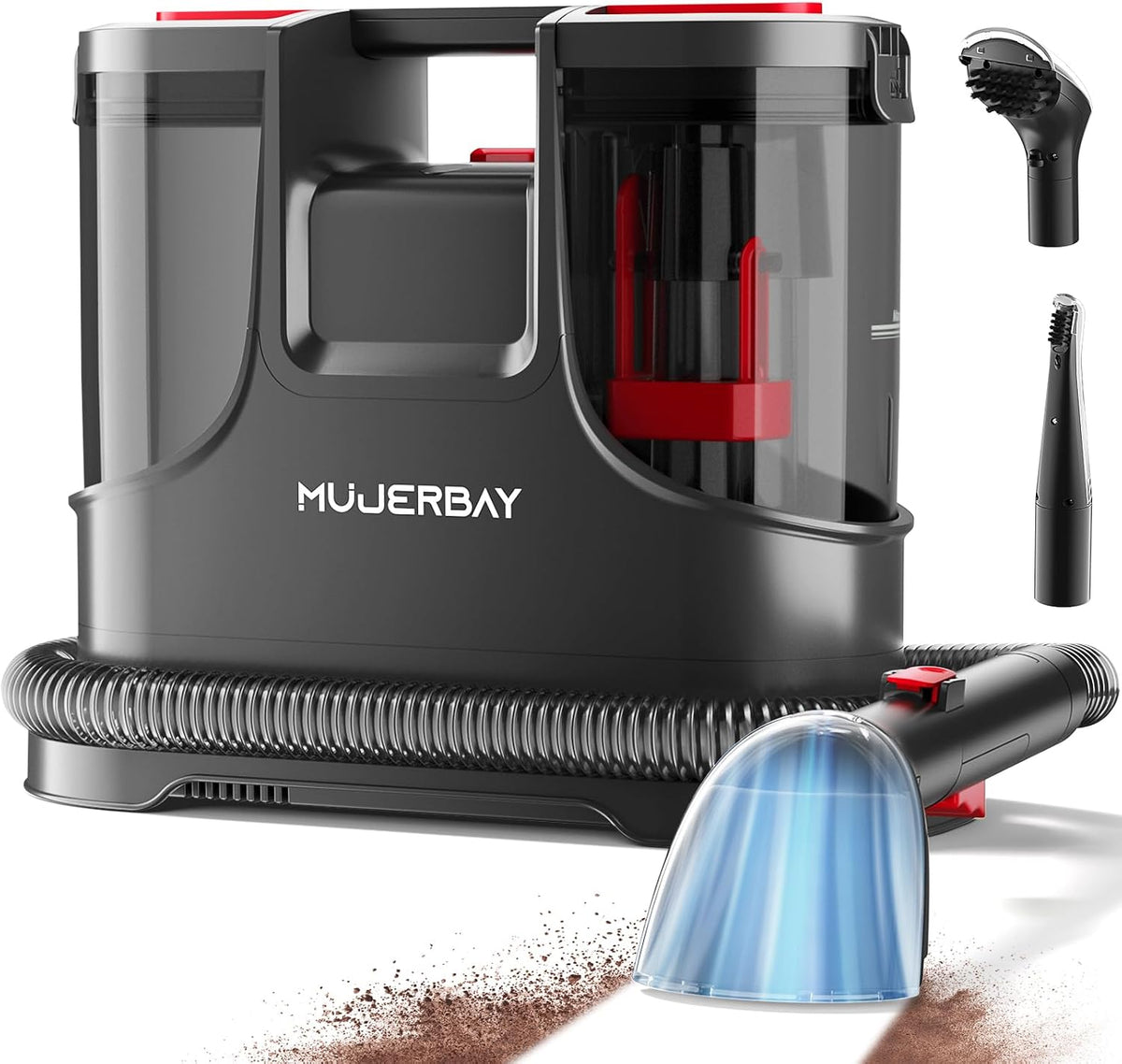 upholstery carpet cleaner, mujerbay 15kpa portable spot and, main product view