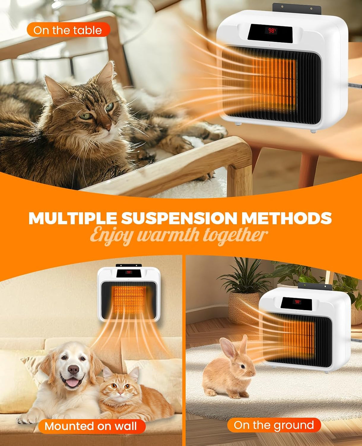 dog house heater with thermostat,heated dog house with, side view