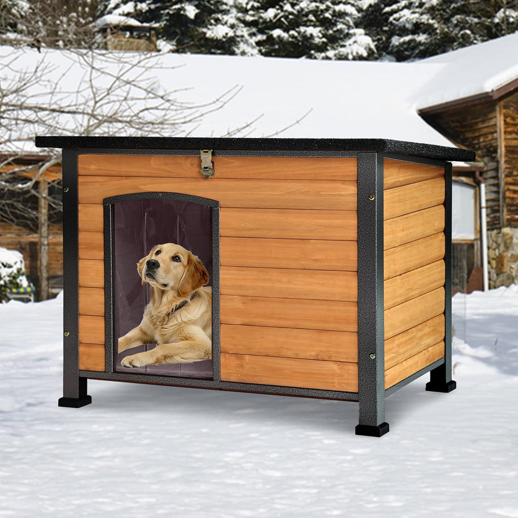 gutinneen heated dog house outdoor insulated dog house, view 9