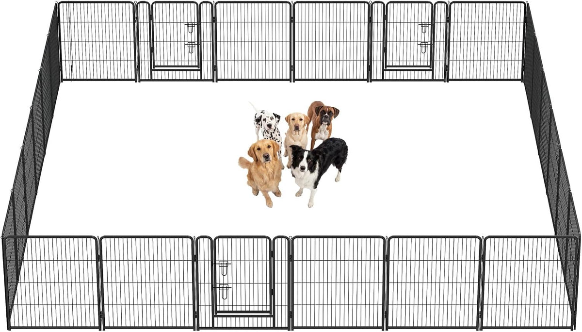 dumos dog playpen 32 inch 24 panels indoor, main product view