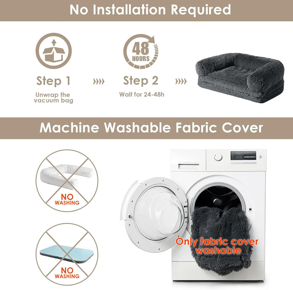 eheyciga foldable xxl dog bed for large sized, view 10