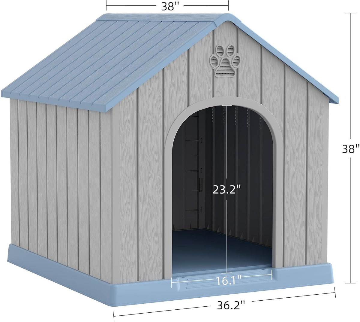 fancyango large dog house outdoor indoor for medium on a desk or shelf