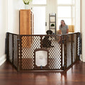 mypet extra wide dog gate with small pet, main product view