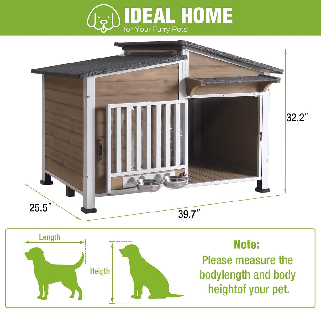 gutinneen large outdoor insulated dog house weatherproof dog, package contents