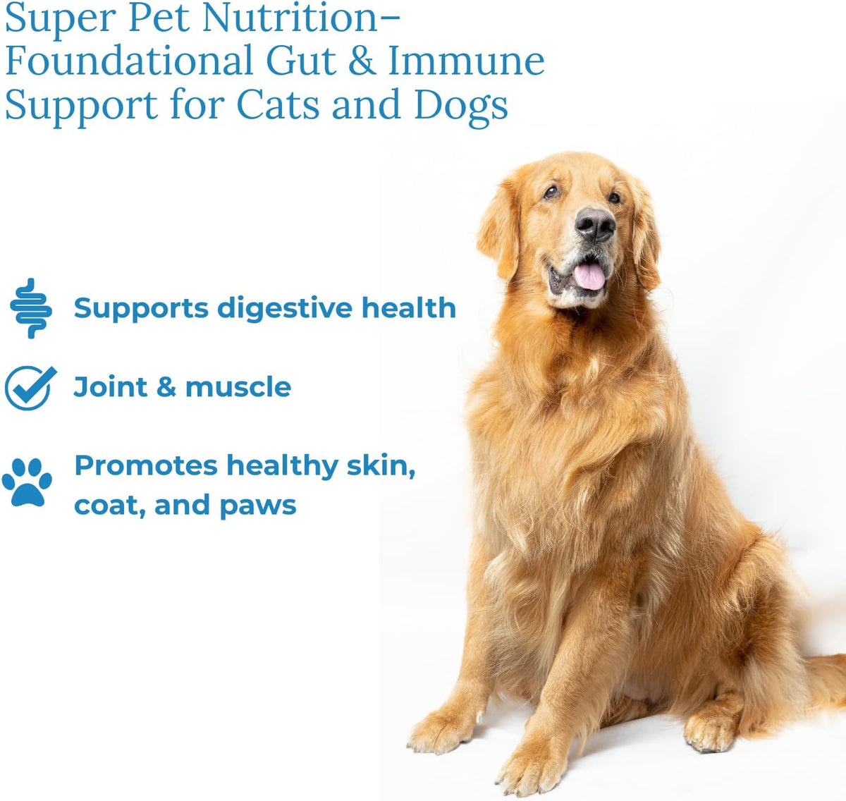 veterinarian approved super pet nutrition - for dogs, close-up detail