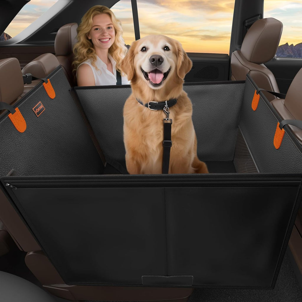 furtime large dog car seat, upgraded pu leather, main product view