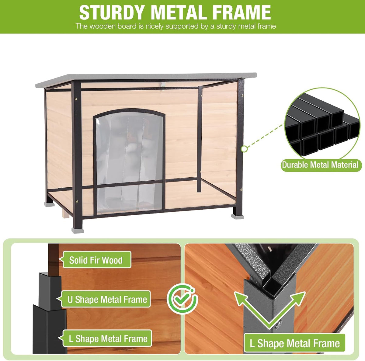 gutinneen heated dog house outdoor insulated dog house showing dimensions