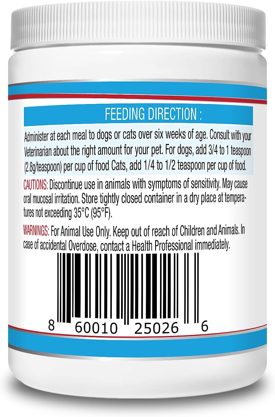pancreamax 10x pancreatic enzymes for dogs and cats showing dimensions