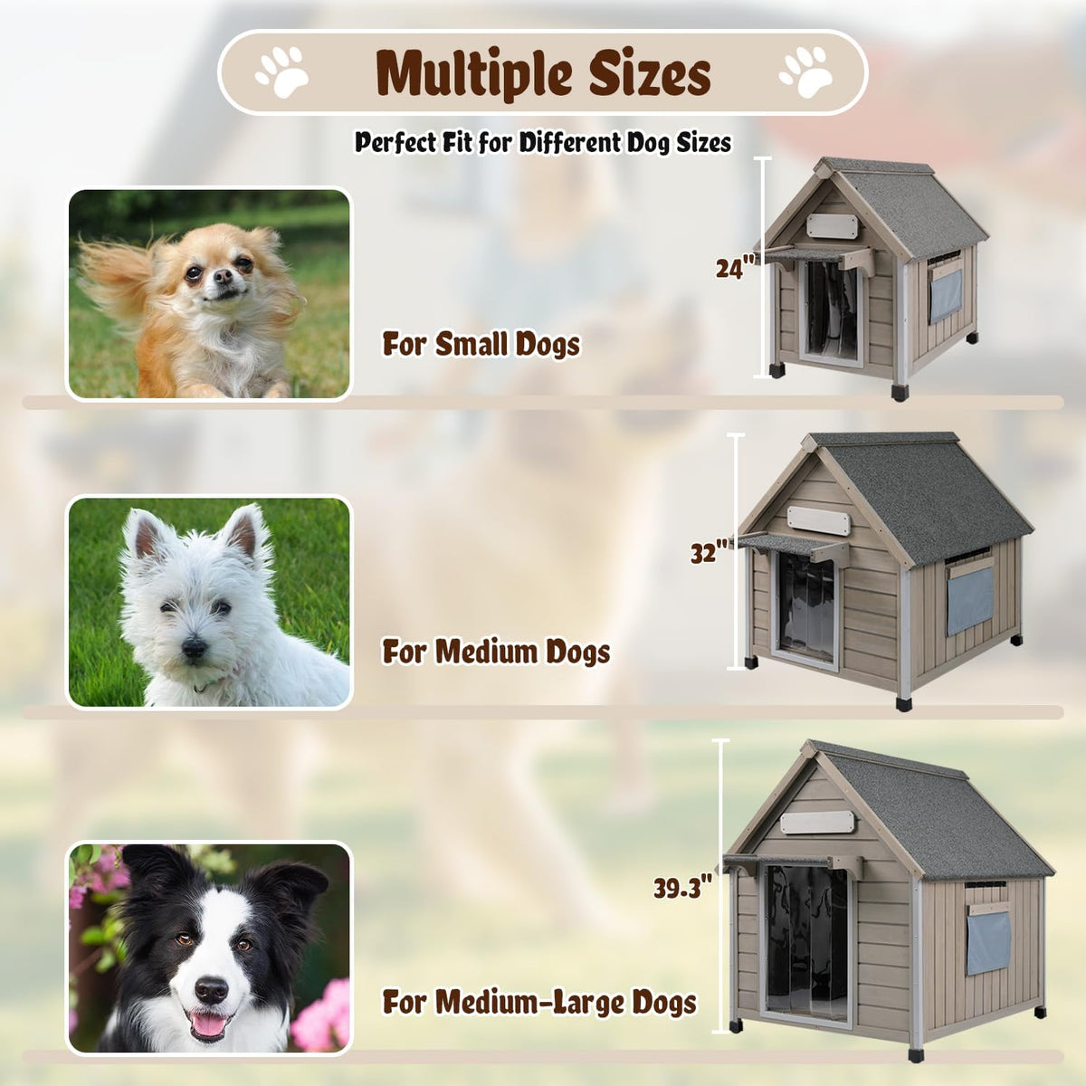 ketive outdoor dog house weatherproof for medium &, package contents