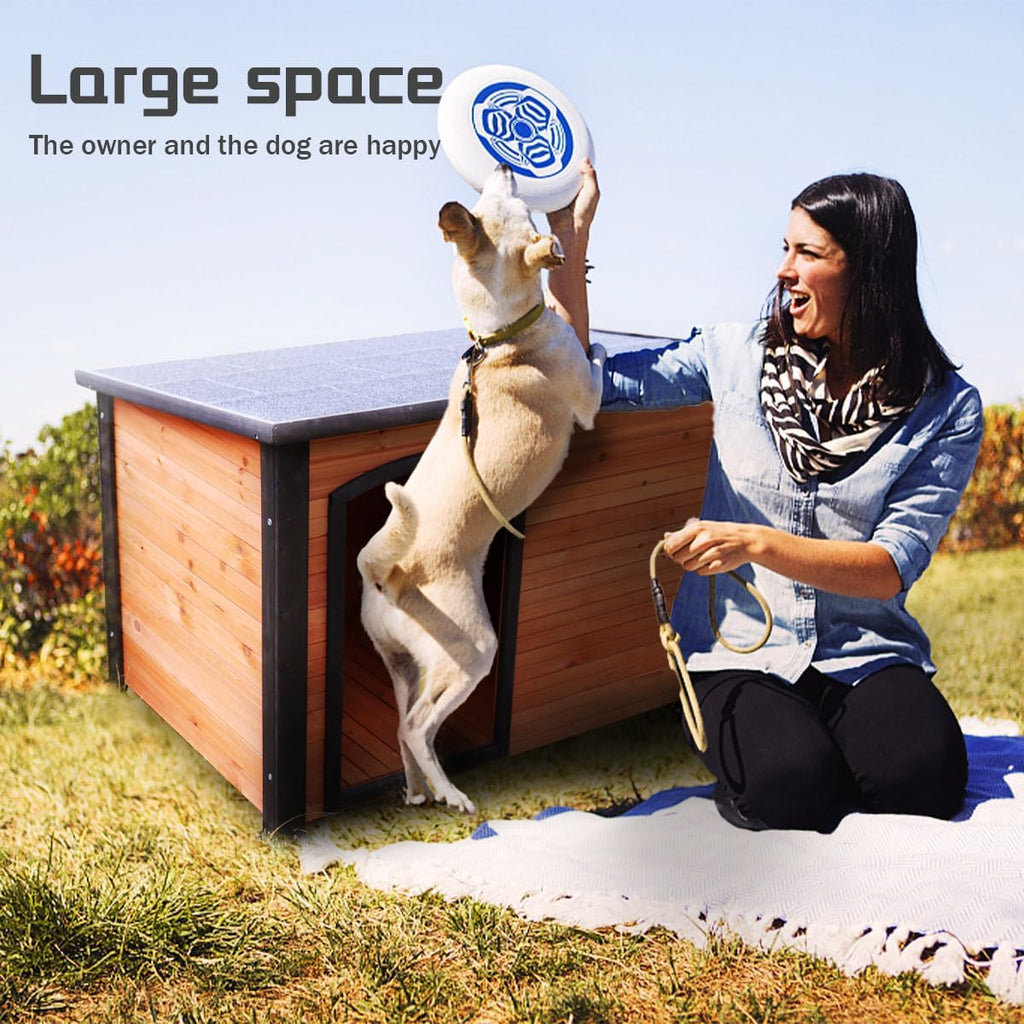 44.5" l extra large dog house outdoor weatherproof, package contents