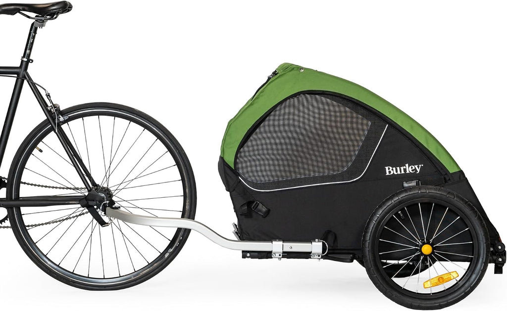 burley tail wagon | lightweight dog bike trailer, side view