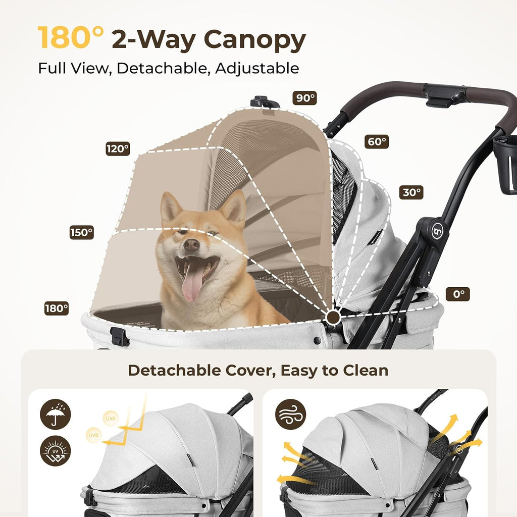 x6 pet stroller for medium large pets up on a desk or shelf