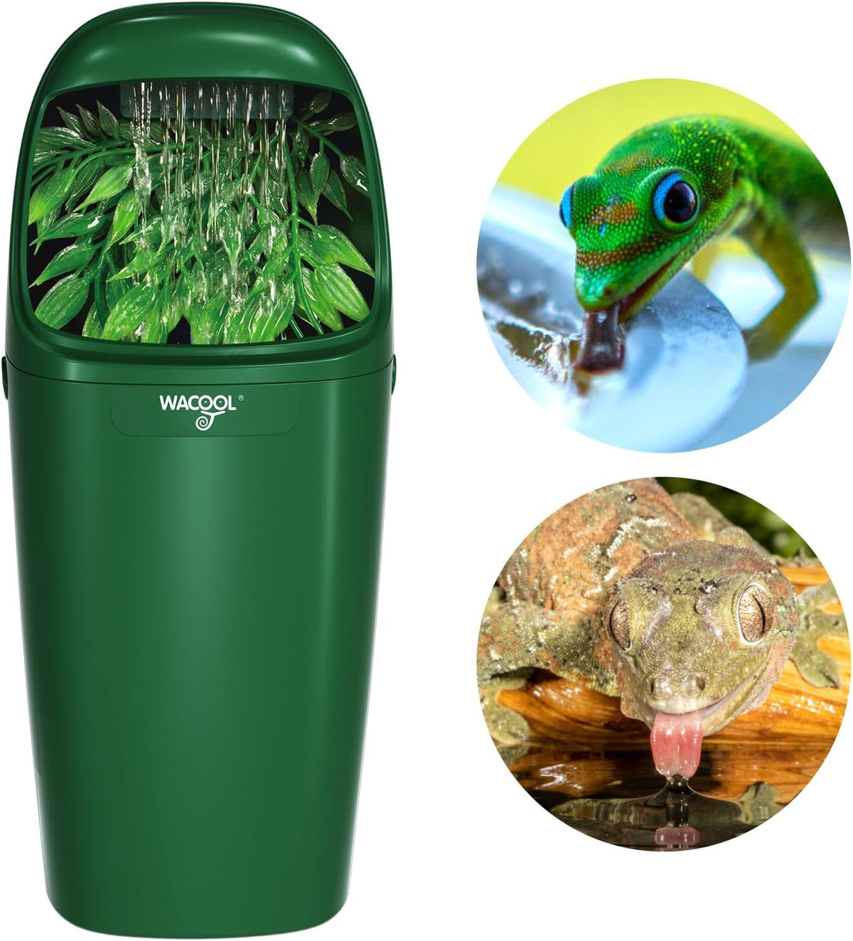 wacool reptile water dripper chameleon drinking fountain water, main product view