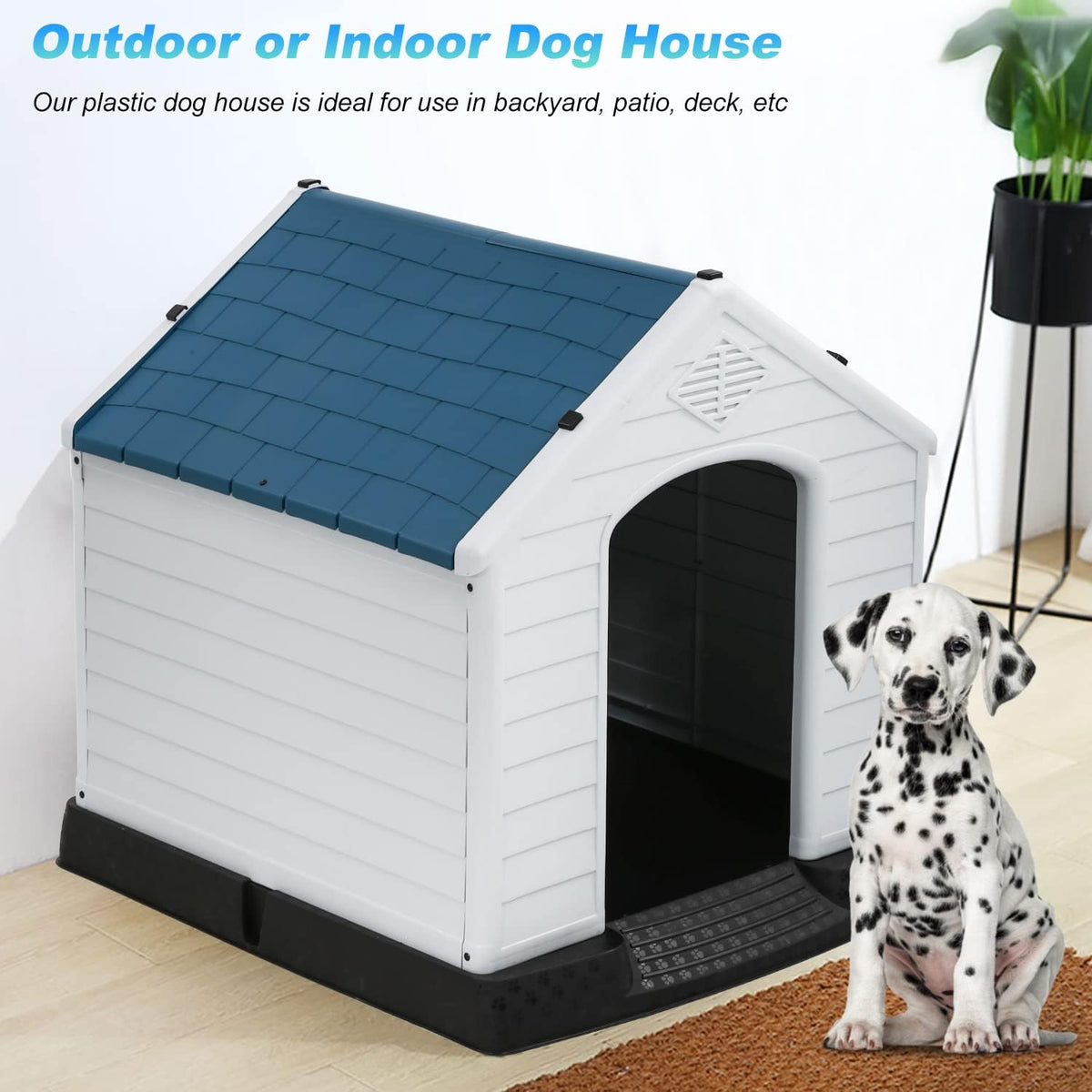 fdw | dog house | 34.5" l x, close-up detail
