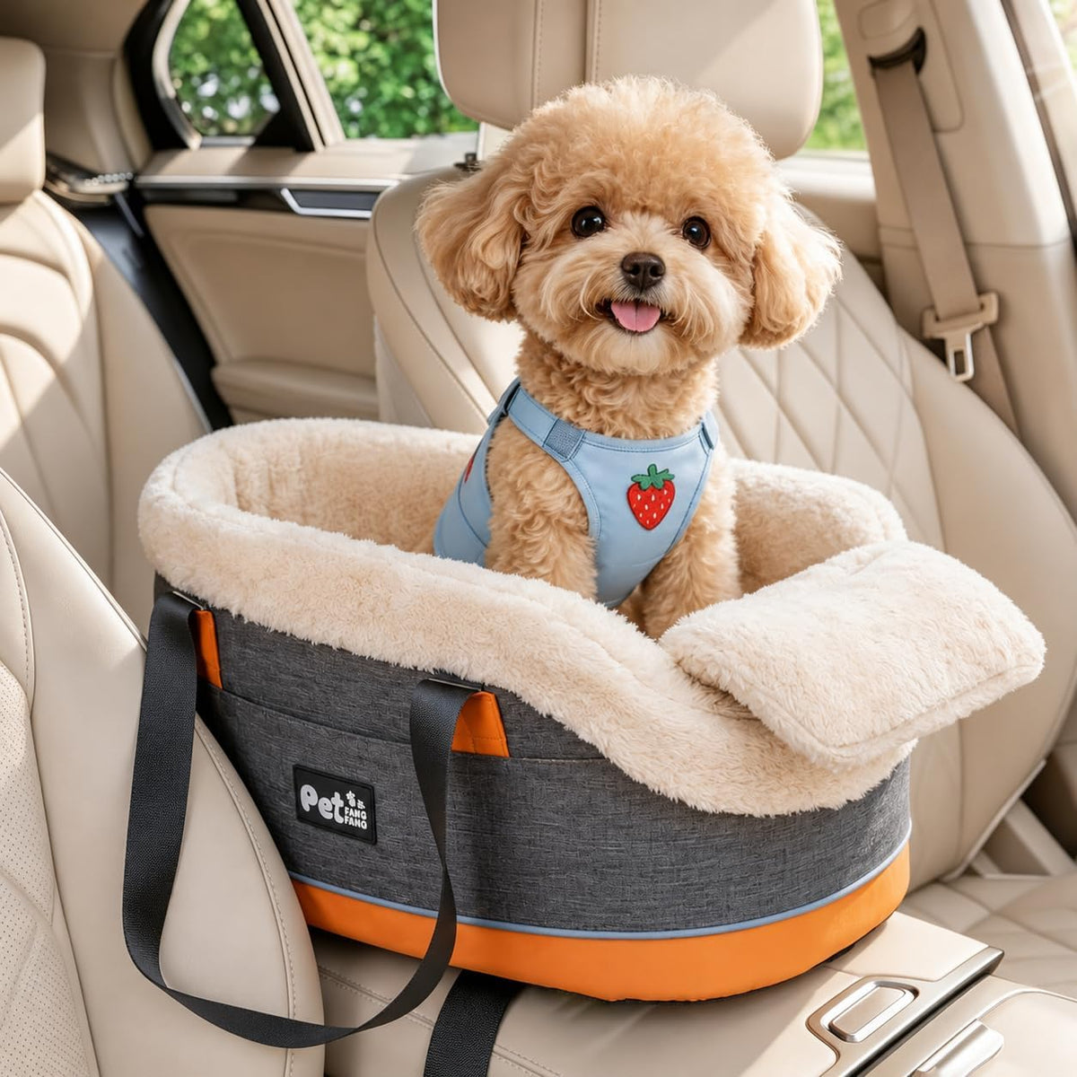 pet car center console elevated armrest car seat, main product view