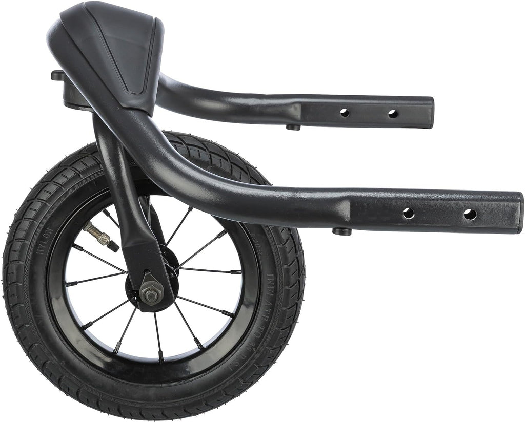 trixie jogger-umbausatz für hundeanhänger – frontrad mit 360°-gelenk, close-up detail