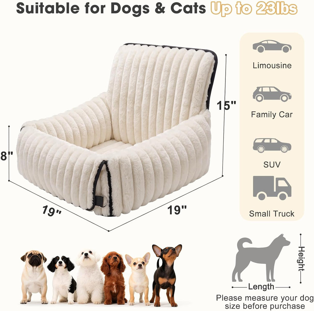 mixjoy 6-in-1 dog car seat for small/medium dogs on a desk or shelf