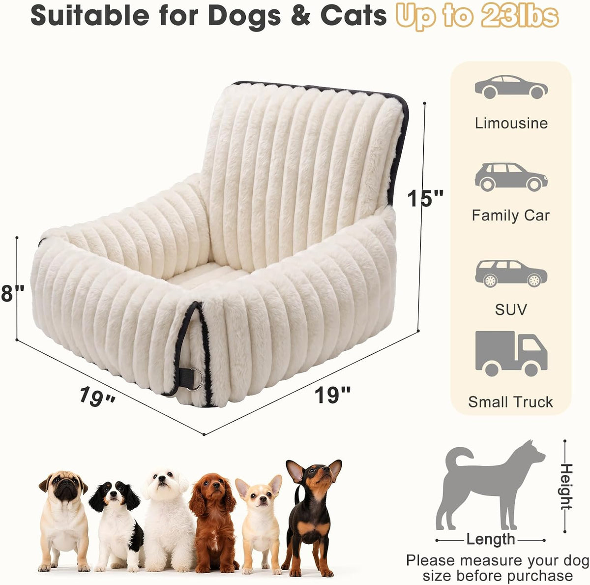 mixjoy 6-in-1 dog car seat for small/medium dogs on a desk or shelf
