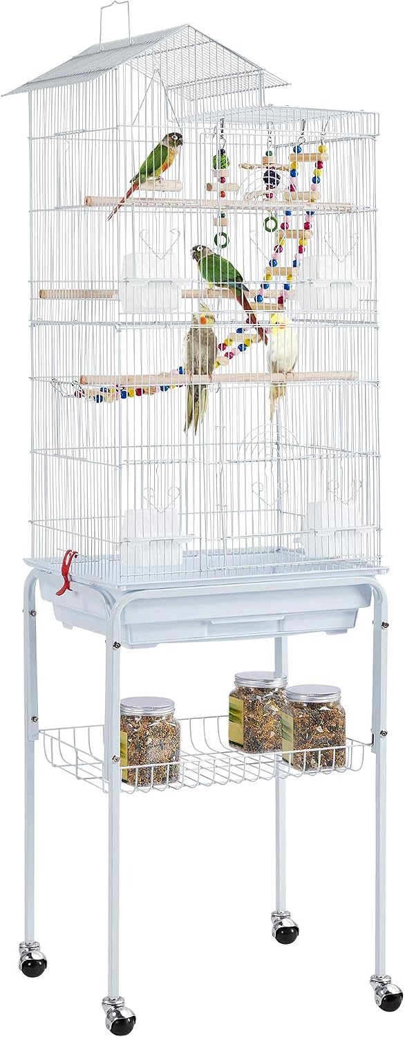 yaheetech 62.5-inch roof top flight bird cage for, main product view