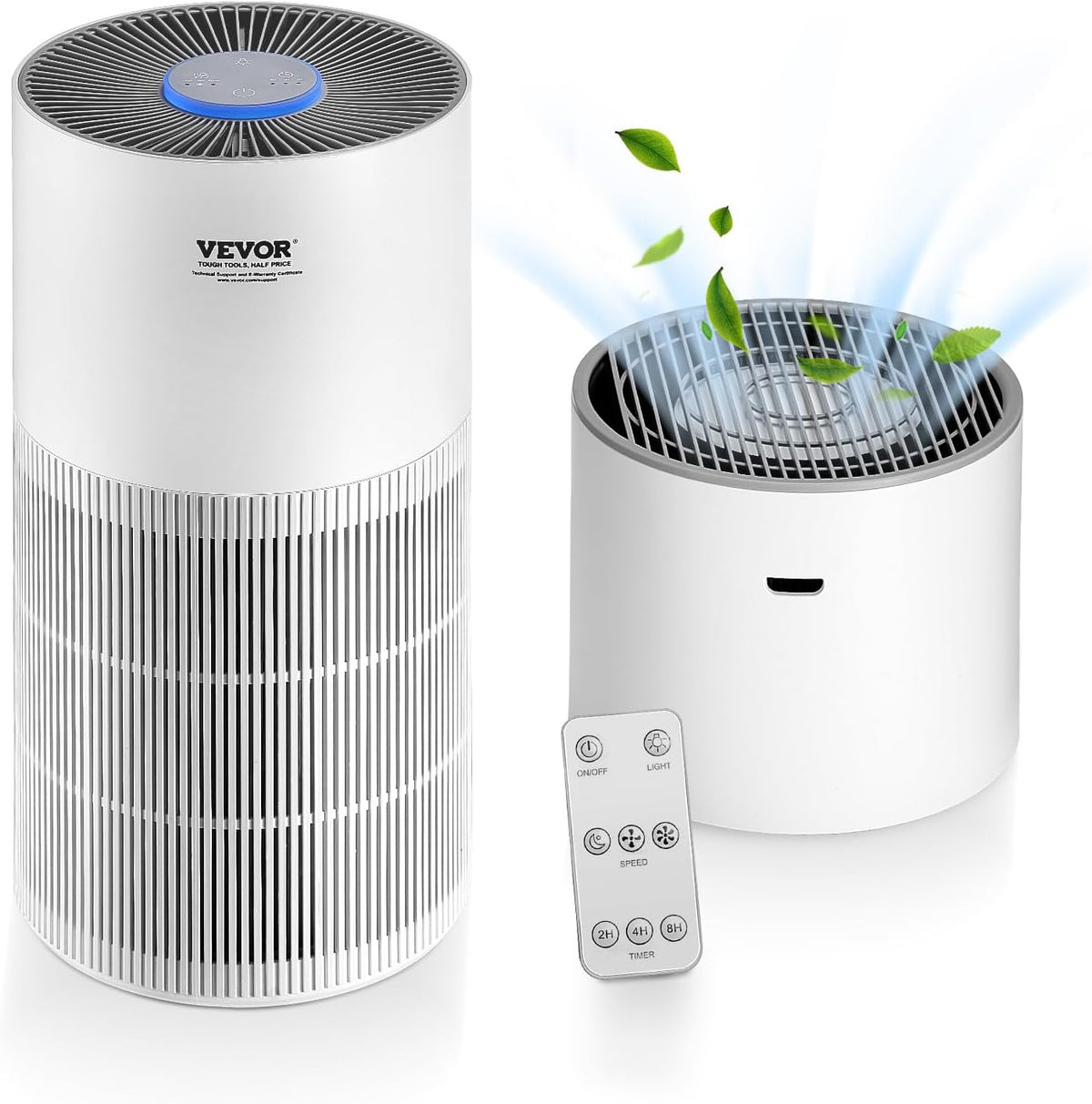 vevor 2 in 1 air purifier with humidifier, main product view