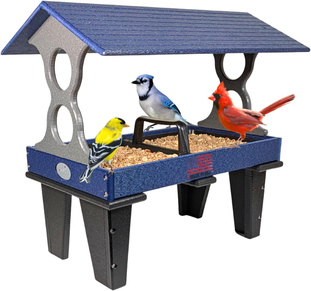 jcs wildlife large ground fly thru bird feeders, main product view