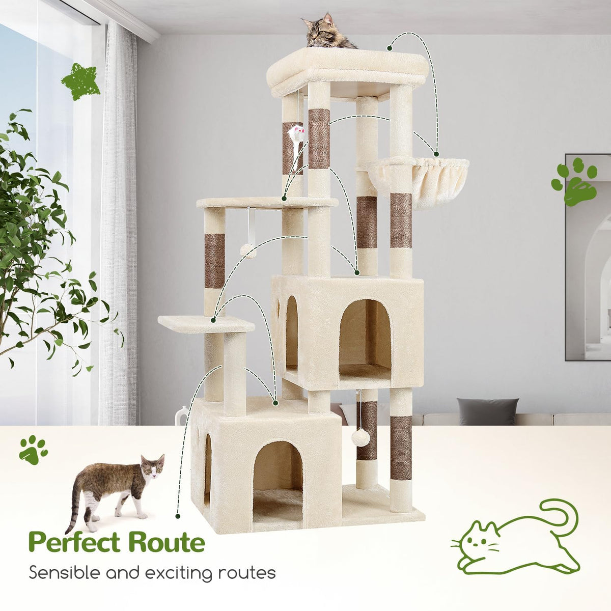 globlazer heavy duty cat trees for big cats, package contents