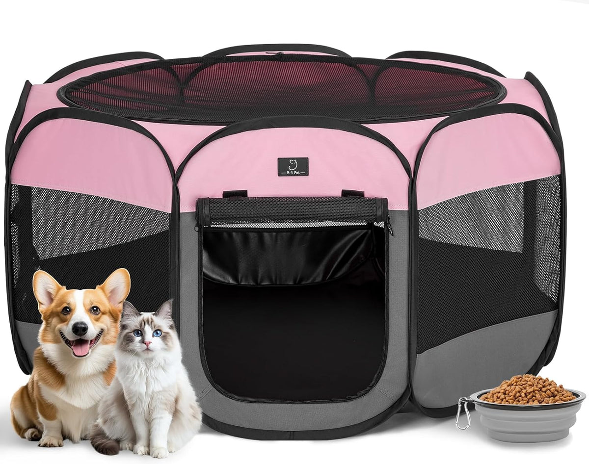 a 4 pet 40.55-in dog playpen, small dogs, main product view