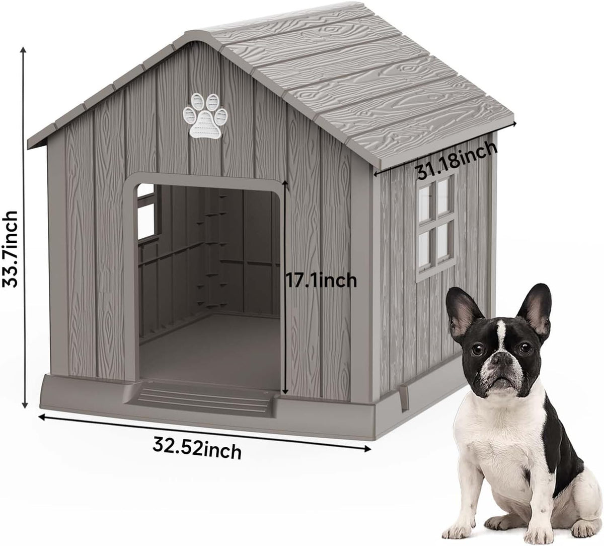 easyup dog house outdoor indoor, dog house weatherproof on a desk or shelf