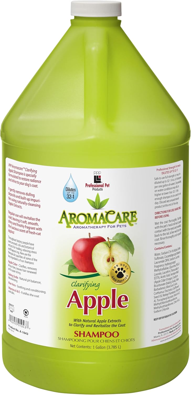 ppp aroma care clarifying apple shampoo, 1-gallon, main product view