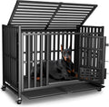heavy duty dog crate, 43'' large indestructible cage, main product view