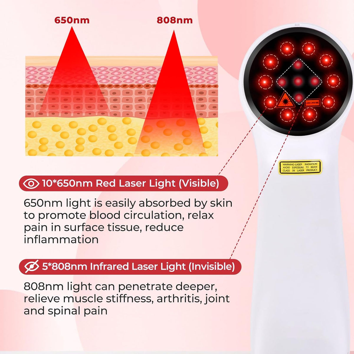 5000mah cold laser therapy device for dogs pets shown in use