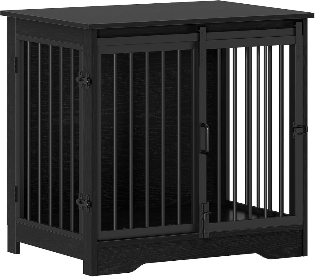 hzuaneri 27.2 in s dog crate furniture indoor, view 9