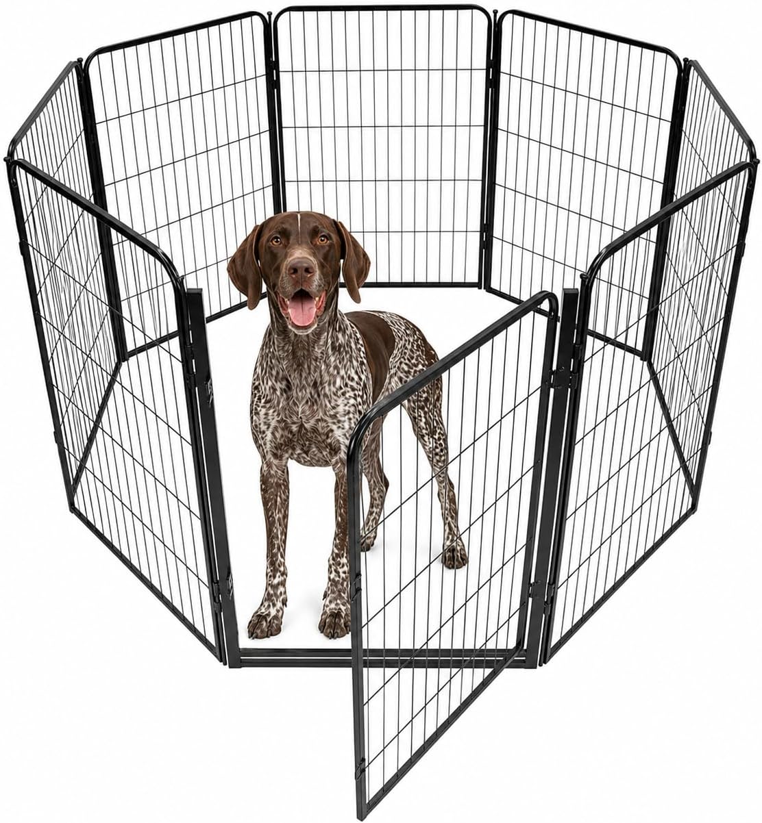 dog playpen - 40 inch, 8 panel portable, main product view