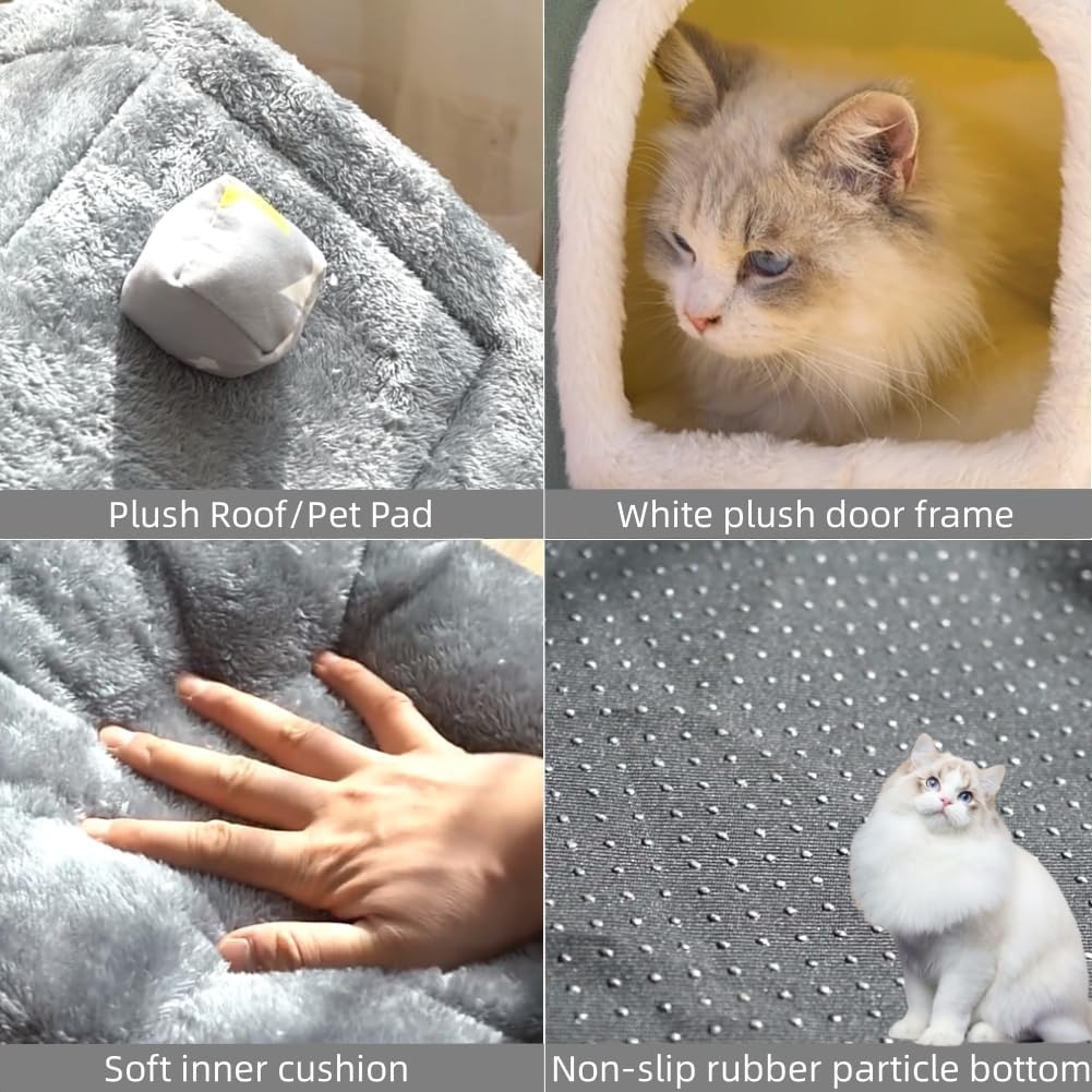 bxebui dog house indoor memory sponge, foldable dog, close-up detail