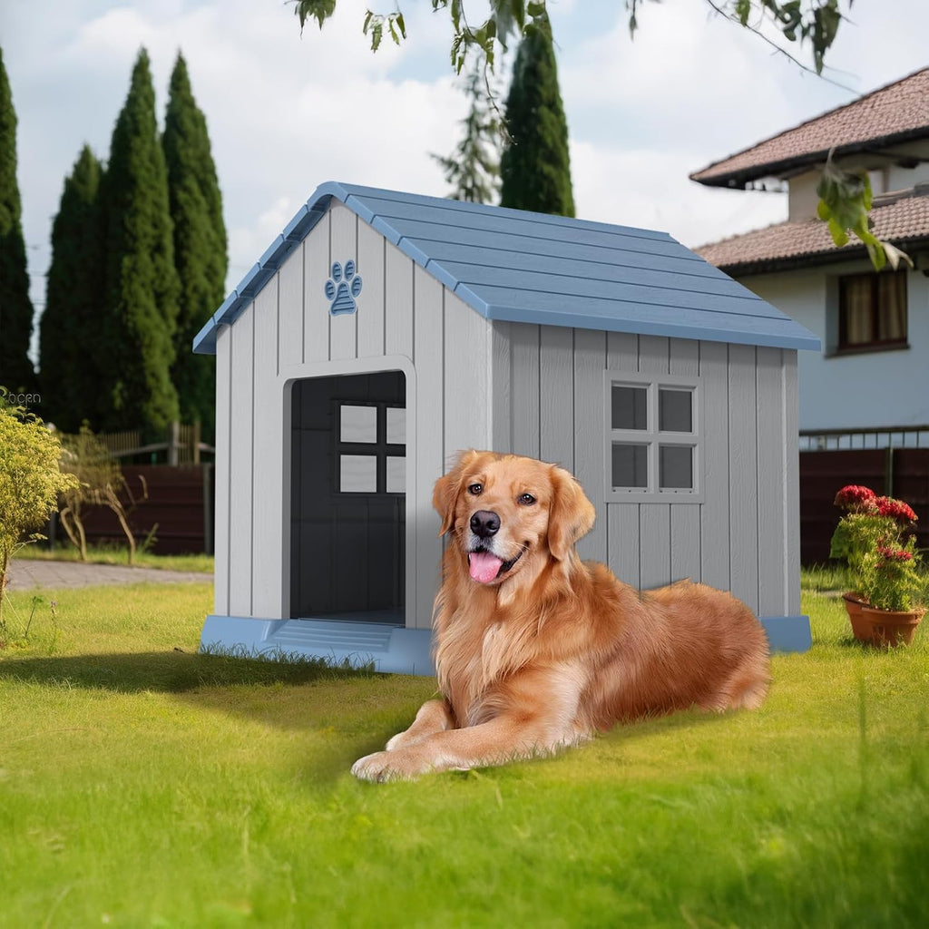 drato dog house indoor outdoor for small to, side view