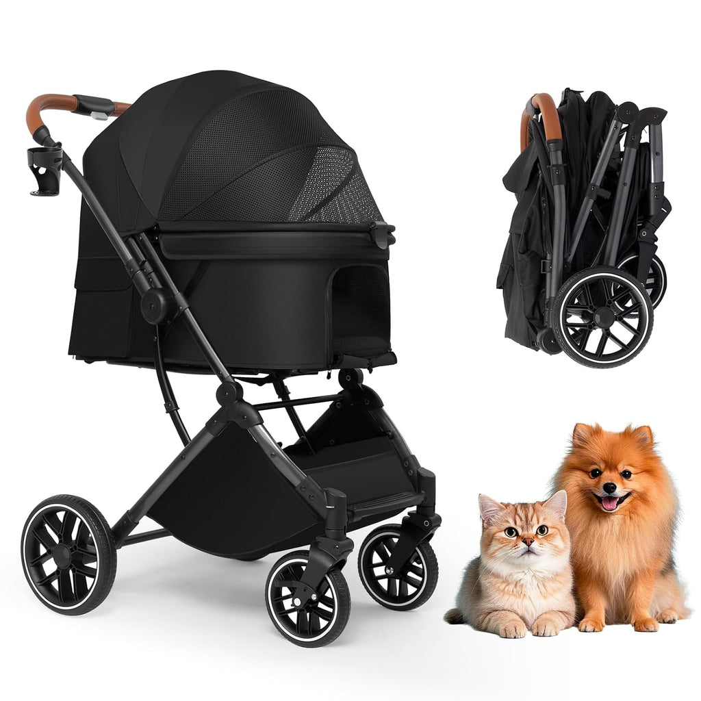 pet stroller for small/medium dogs & cats up, main product view
