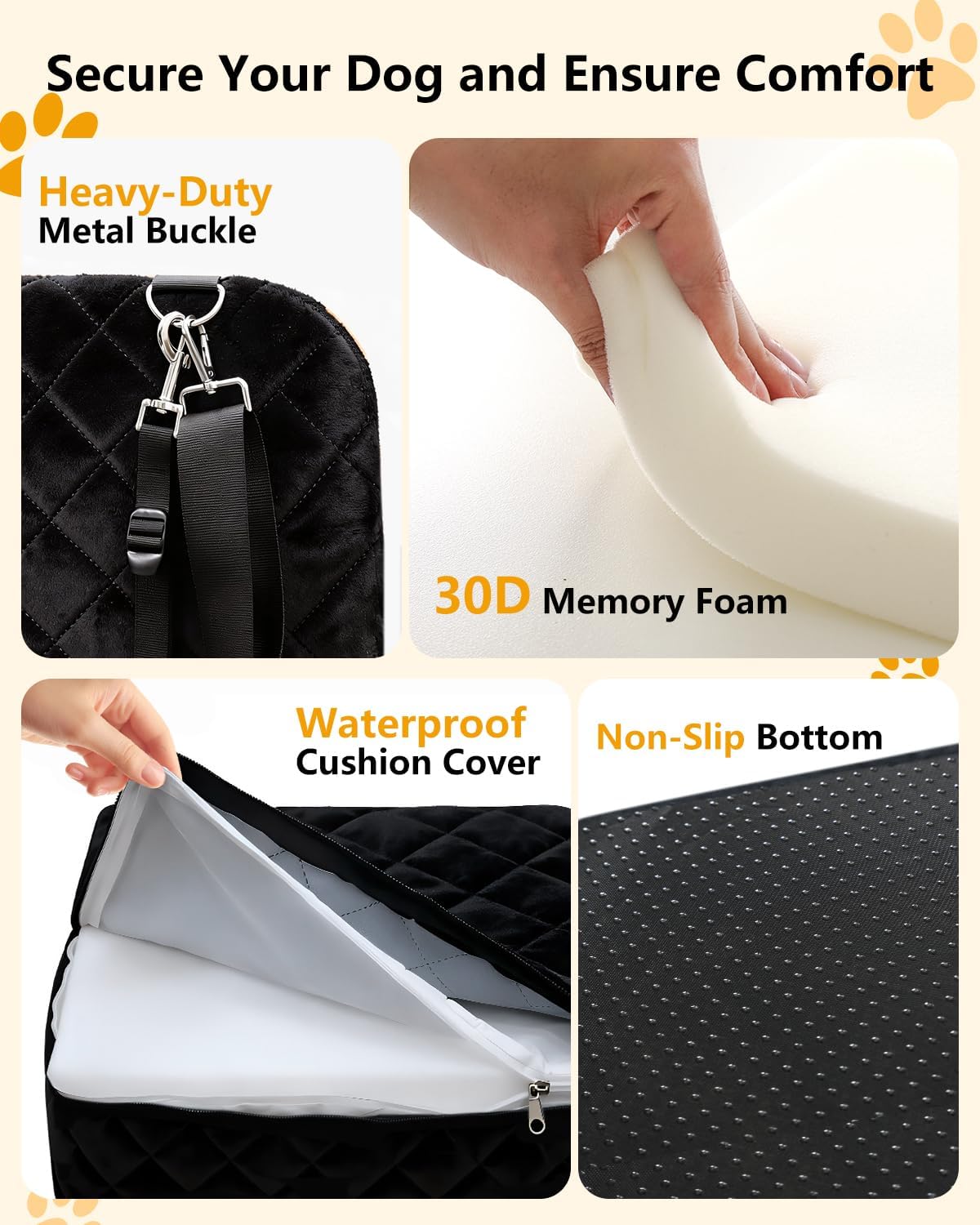 dog car seat for small dogs up to showing dimensions