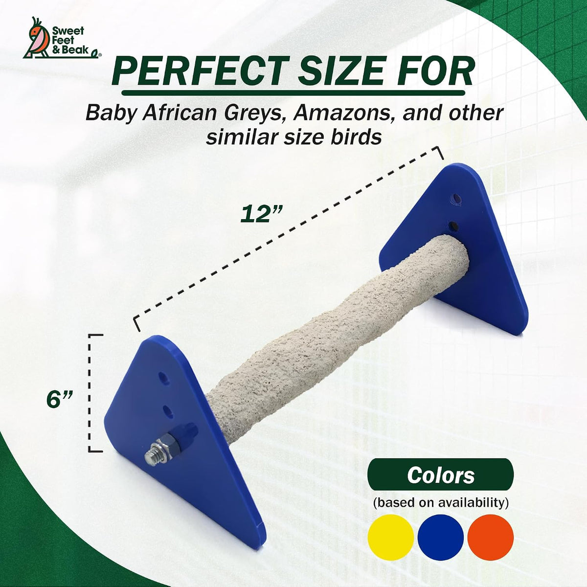 sweet feet and beak baby weaning stand, large, close-up detail