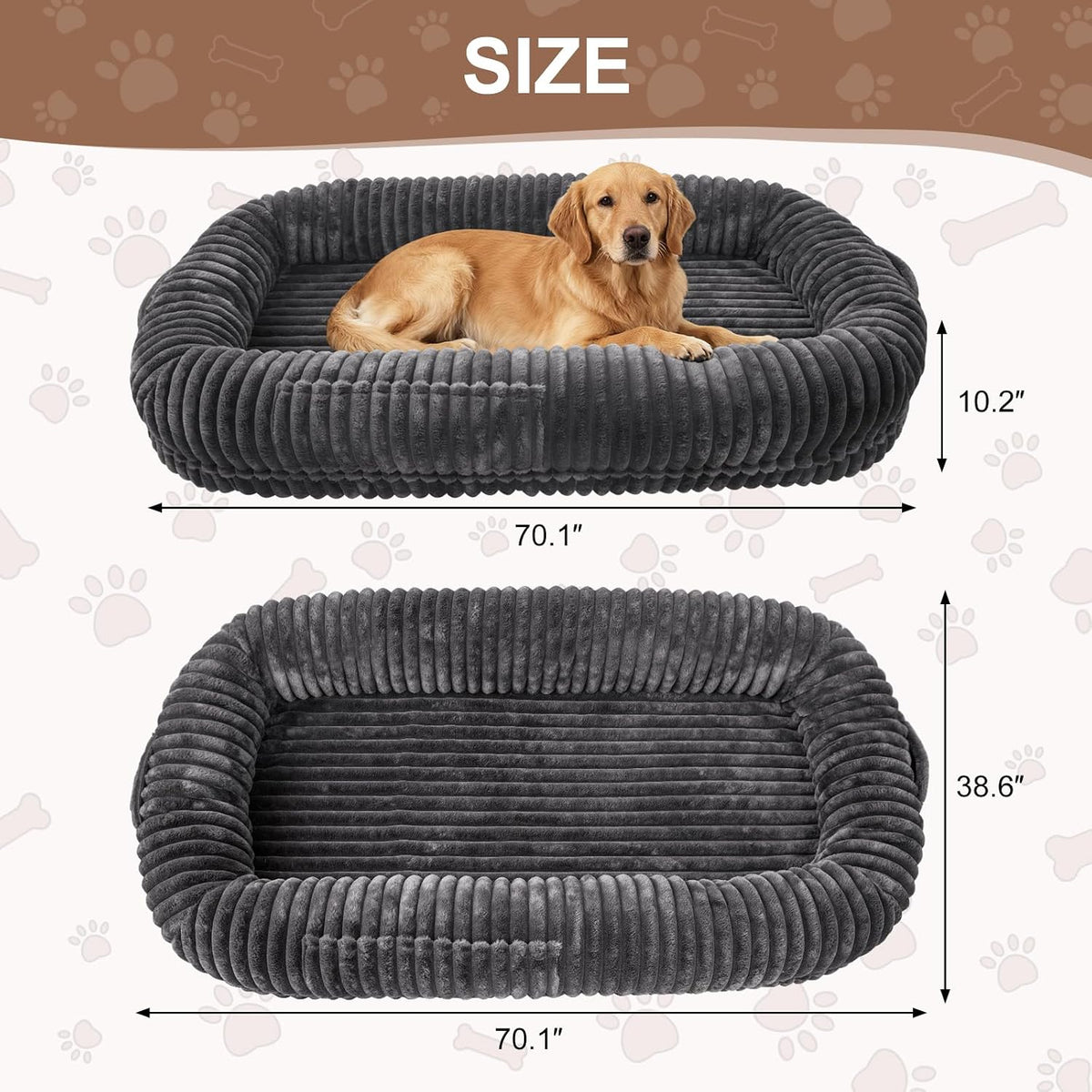 human dog bed for adult,large human size dog on a desk or shelf