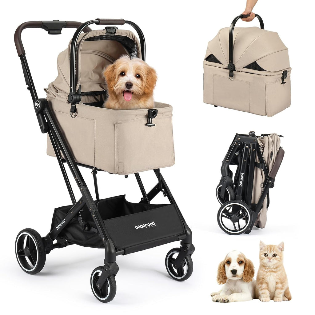 x2 pet stroller, dog cat stroller for small, main product view