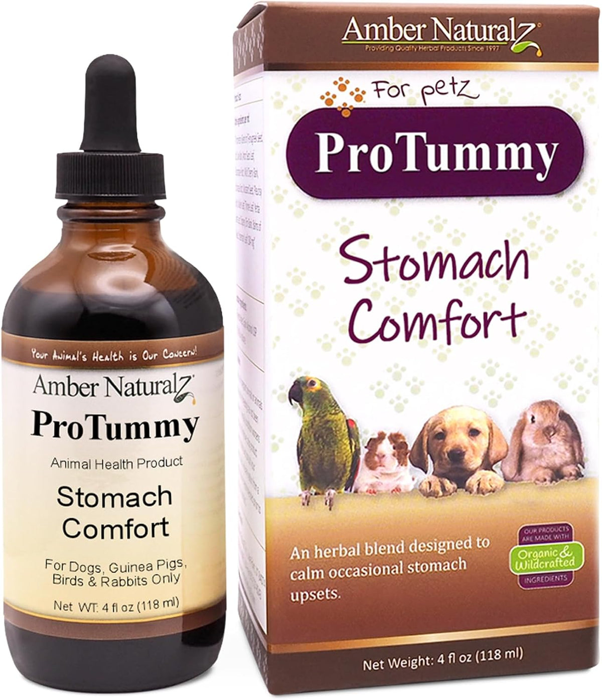 amber naturalz protummy for pets, travel & stomach, main product view