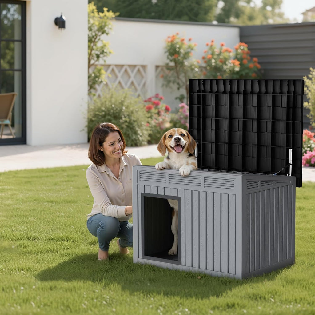 dog house indoor outdoor, waterproof dog house for shown in use
