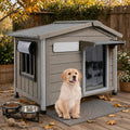 gowoodhut outdoor dog house wooden dog kennel for, main product view