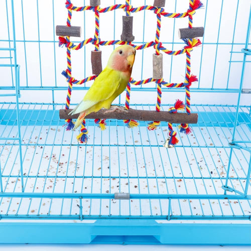 large size bird cage liner papers, non-woven bird shown in use