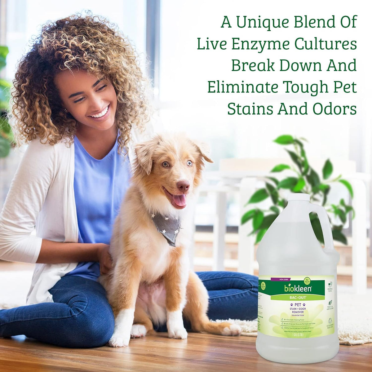 biokleen bac-out pet stain remover - 2 gallon, close-up detail