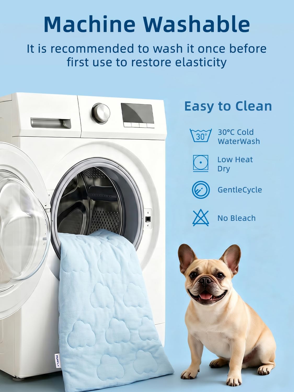 huafly dog cooling mat,dual-sided cooling mat for dogs showing dimensions