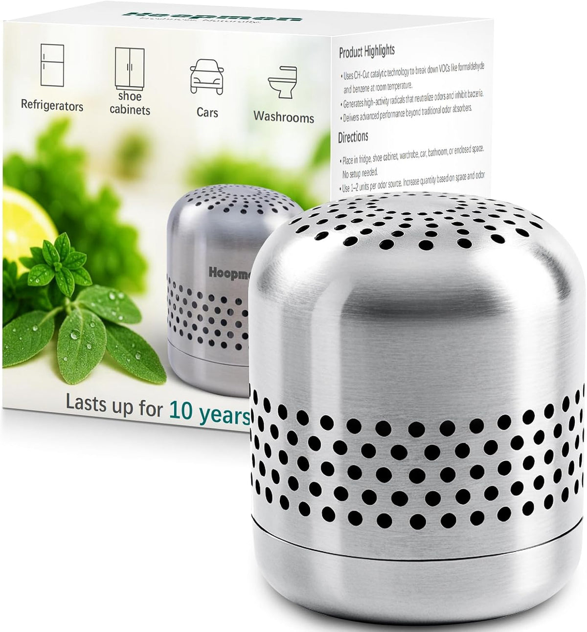 fridge deodorizer, up to 10 years, refrigerator odor, main product view