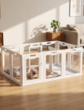 ordora clear acrylic dog playpen indoor, 24" h, main product view