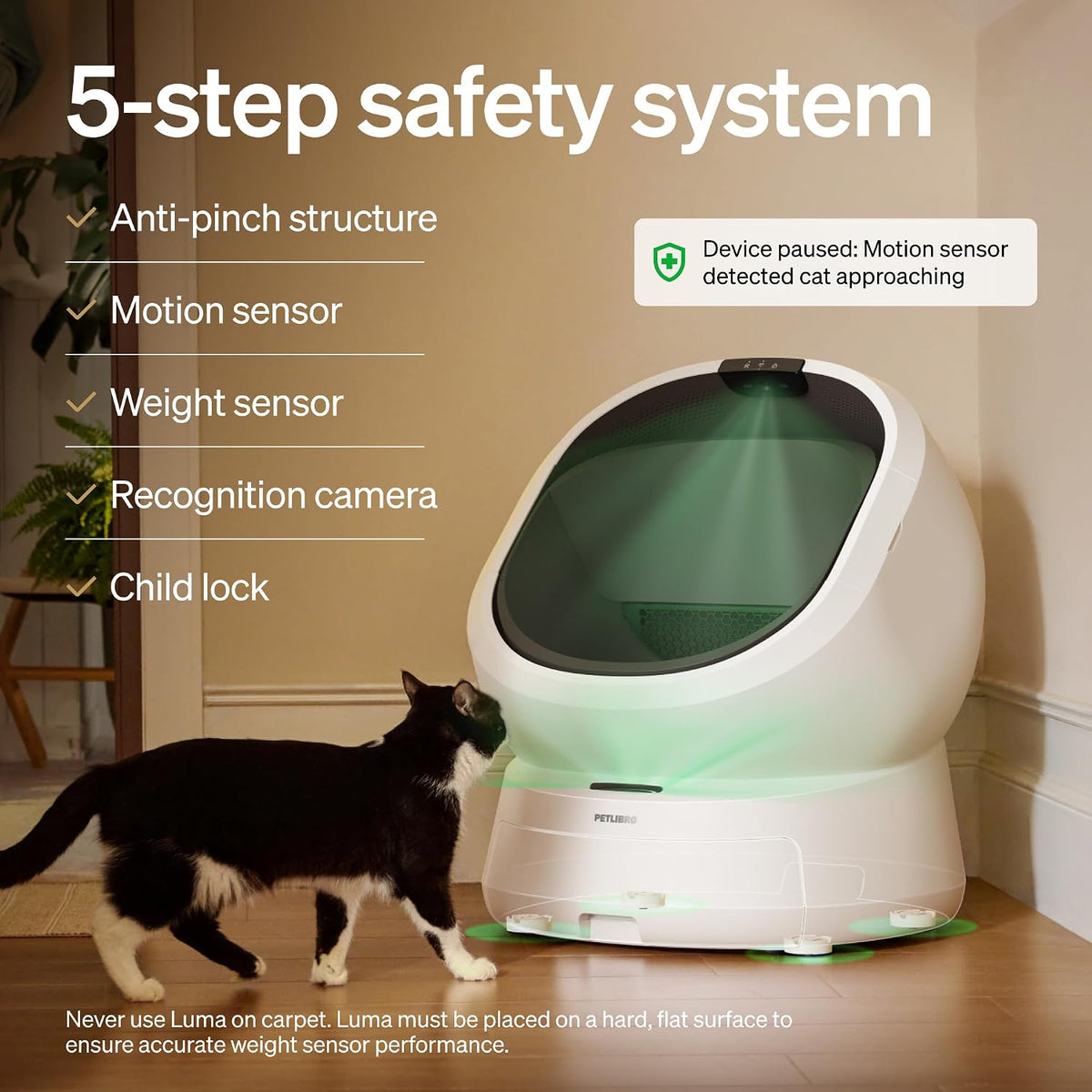 petlibro automatic litter box with accessories kit & shown in use